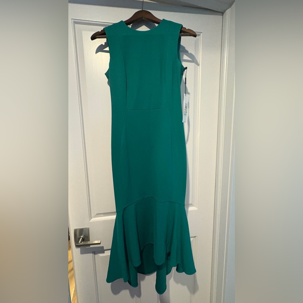 NWT Calvin Klein Green High Low Dress
